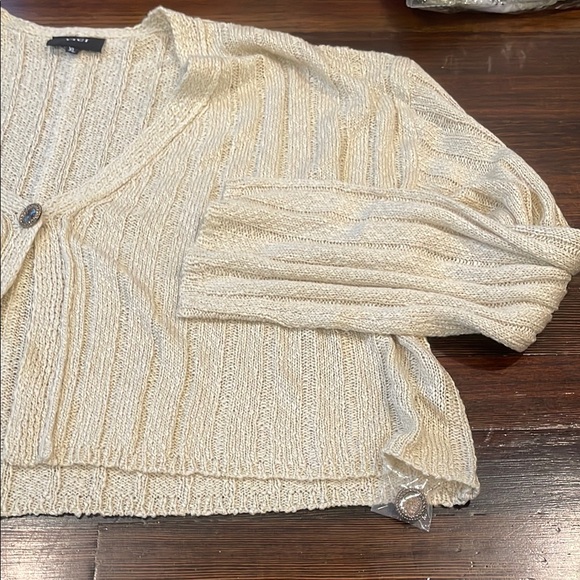 NWT Vince Light Beige Women's Cardigan shawl xl - Picture 4 of 5